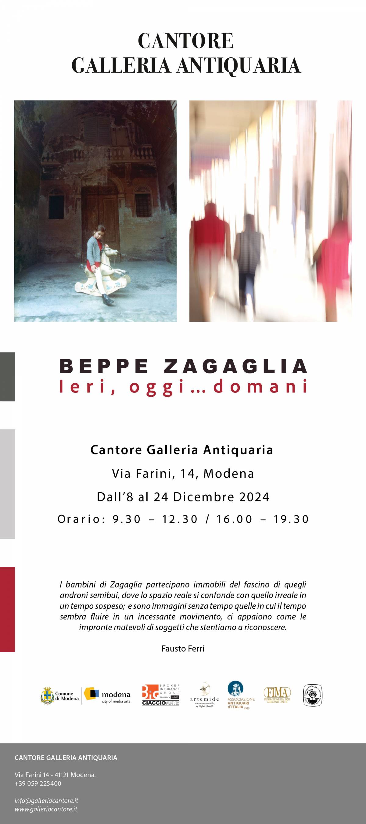 Mostra Beppe Zagaglia ieri, oggi...domani