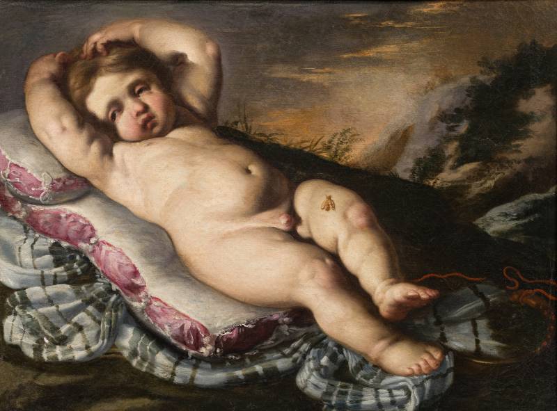 Bernardino Mei (Siena, 1612 – Roma, 1676), Cupido punto da un’ape