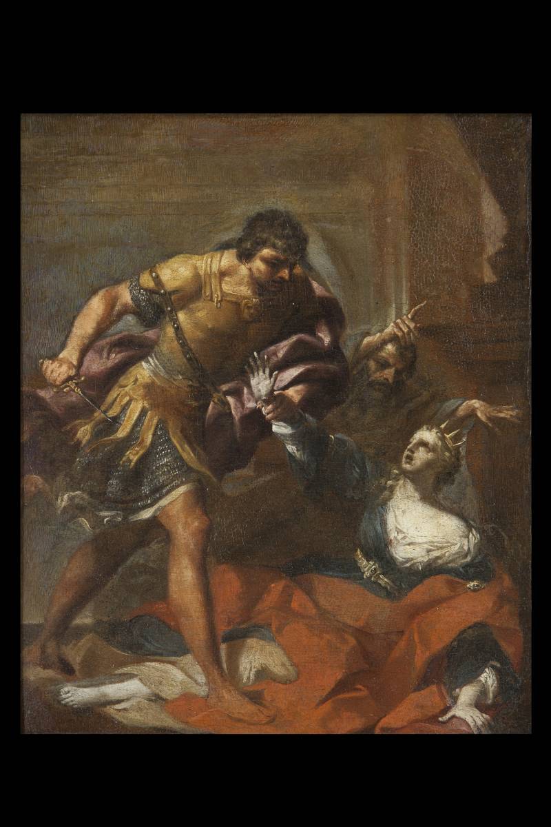Giovan Gioseffo Dal Sole  (Bologna, 1654 – 1719), Pirro uccide Polissena
