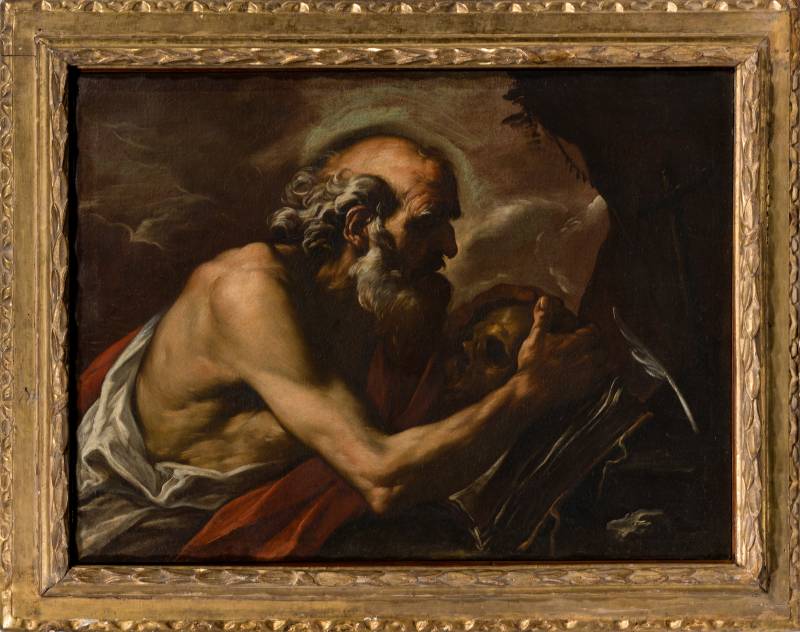 Girolamo Troppa (Rocchetta in Sabina 1636 - Terni 1711), San Girolamo in meditazione 