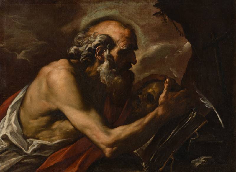 Girolamo Troppa (Rocchetta in Sabina 1636 - Terni 1711), San Girolamo in meditazione 