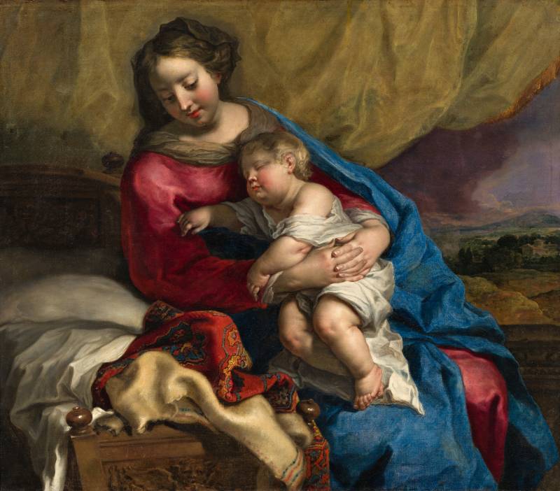 Jacob Van Oost II (? 1639 – Bruges, 1713), Madonna con bambino 