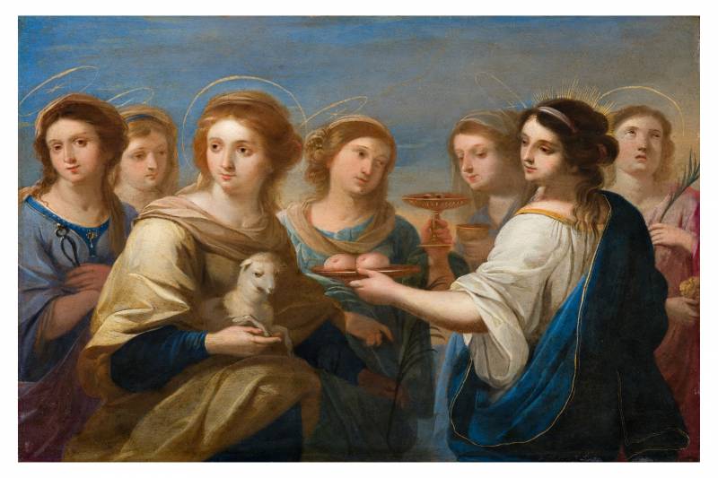 Louis Cousin o Luigi Primo Gentile (Breynelden, 1606 – Bruxelles, 1667-1668), Le sette vergini martiri