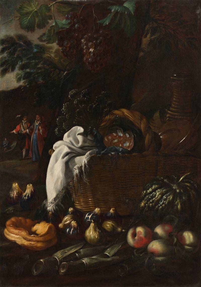 Pier Francesco Cittadini   (Milano, 1616 – Bologna, 1681),  Merenda aristocratica, 1650 ca.