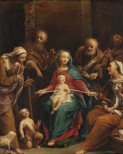 Giuseppe Maria Crespi detto “Lo Spagnuolo” (Bologna, 1665 – 1747), Sacra Famiglia e santi